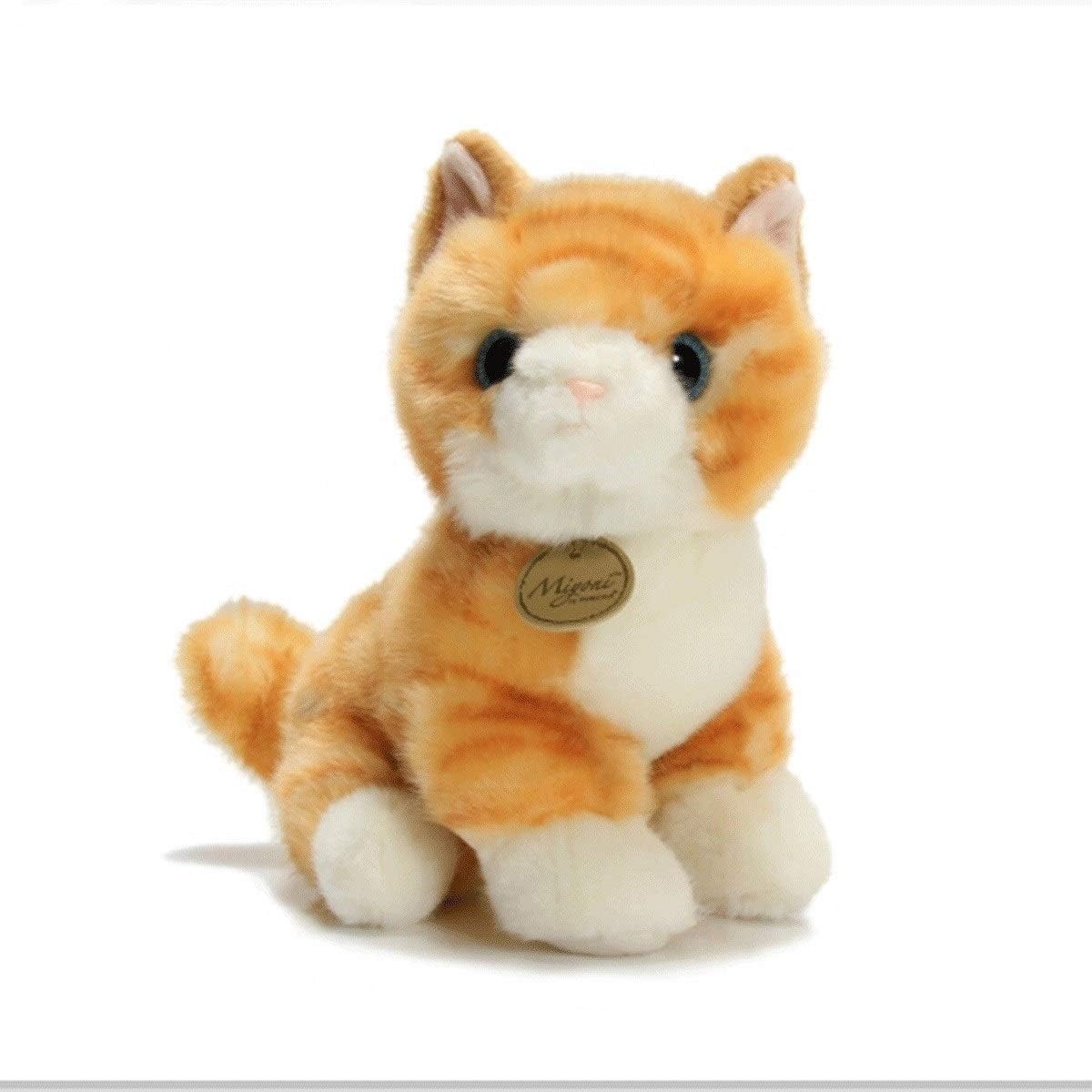 Qiaoxianpo01 Plush Toy, Simulation Kitten Doll Plush Toy, Cute Youth Design Style 20cm (orange, Gray) (Color : Gray, Size : 20cm)