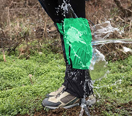 IDAND Waterproof Gaiters for Hiking Snow Gaiters Snow Leg Gaiters Snow Boot Gaiters Anti-Tear Oxford Fabric Outdoor Waterproof Snow Shoes for Outdoor Hiking Walking Hunting Climbing Mountain (L)