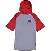 Champion Mens Short Sleeve Hoodie Big and Tall - Raglan Hoodie With Pockets