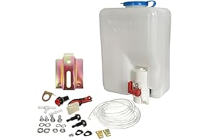 TOYOMEII 12V Universal Car Windshield Washer Pump Tank 1.8L Bottle Kit with Pump Jet Button Switch and Nozzle160186 windshiel