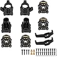 RCAWD for FMS FCX24 1/24 Weighted Upgrades Full Brass Portal Housing Front Rear & C Hub Carrier Parts Total 79g Black