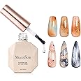 MelodySusie Clear Blooming Gel for Nail Design, Marble Watercolor UV Gel Nail Polish, Spreading Effect Sheer Painting Gel Nail Art Supplies, Nail Salon Manicure at Home for Women, 0.53 Fl Oz