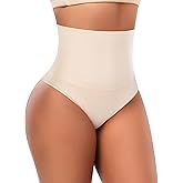 Werena Tummy Control Thong Shapewear for Women Seamless Shaping Thong Panties Body Shaper Underwear