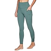 RBX Women's Full Length Fashion Workout Legging with Ruched Side, High Waisted Squat Proof Yoga Leggings with Pockets