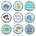 Under the Sea Baby Shower Decorative Hershey Kiss Stickers (Set of 324)
