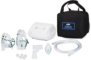 EYL MEDICAL SUPPLIES Nebu-lizer Machine for Adults Kids,Portable Nebu-lizer, Jet Nebu-lizers Personal Steam Inhaler Cool Mist Compressor System Truneb Carry Bag