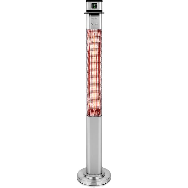 Amazon.com : SereneLife Infrared Patio Heater, Electric Patio Heater for  Indoor/Outdoor Use, Portable Table Heater with Remote Control, 1500 W, for  Restaurant, Patio, Backyard, Garage, Decks (Silver) : Patio, Lawn u0026 Garden