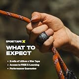 SPORTTAPE 2 Rolls Zinc Oxide Finger Tape 1.25cm Black 20m view 7