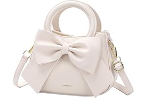 CHERUTY Small Purses for Women Crossbody Bag, Vegan Leather Crossbody Purses and Handbags with Top Carry Handle and Cute Bow Knot