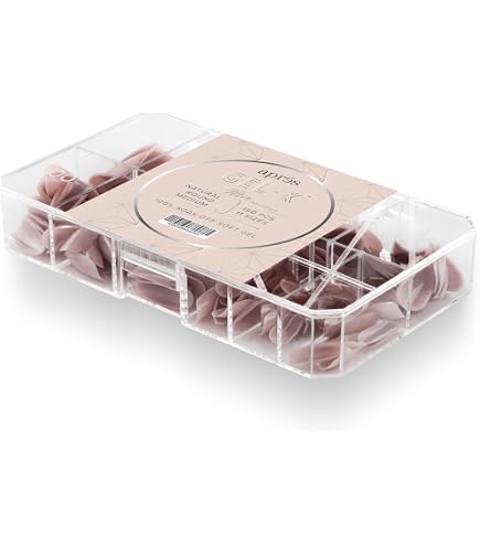 Amazon.com: Apres Neutrals Gel-X Imani Box Of Nail Tips, 11 Sizes