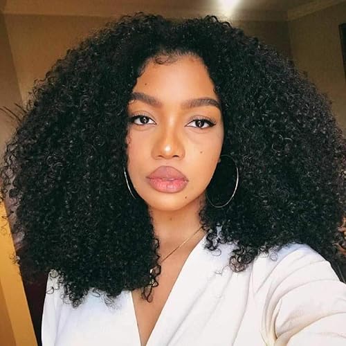 BLY Mongolian Afro Kinky Curly Boho Human Braiding Hair Bundles