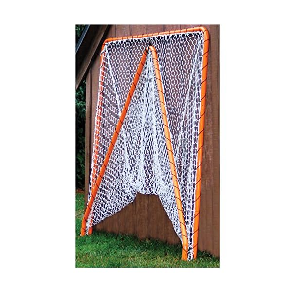 EZGoal Lacrosse Folding Goal, 6 x 6Feet, Orange
