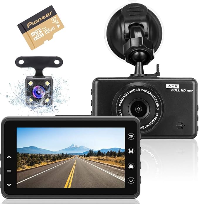 Dashcam Autokamera, Full HD 1080P Videorecorder mit: Amazon.de: Elektronik