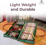 KARAN KING Christmas Wrapping Paper Storage Bag with Compartments 82x34x13 cm view 4