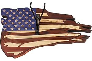 TAIVOZE European Mount Skull Hanger, USA Flag Decor Hooker Pedestal, Deer Antler Mounting Kit, Perfect Prey Display Rack for Hanging and Mounting Taxidermy Deer Antlers and Other Skulls (Hanger Kit-Small A)