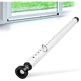 Sliding Door Security Bar, 17-50 inch Adjustable, Window Security Bar with Rubber Tips, Sliding Door Lock Bars, for Window Safety Bars Home Apartment Safety, Home Apartment Patio Heavy Duty Interior