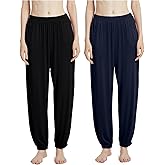 Aflowyii Modal Pajama Pants for Women Lounge Pants with Pockets Stretch Loose Yoga Pants Comfy Nightwear Sleepwear Pj Bottoms