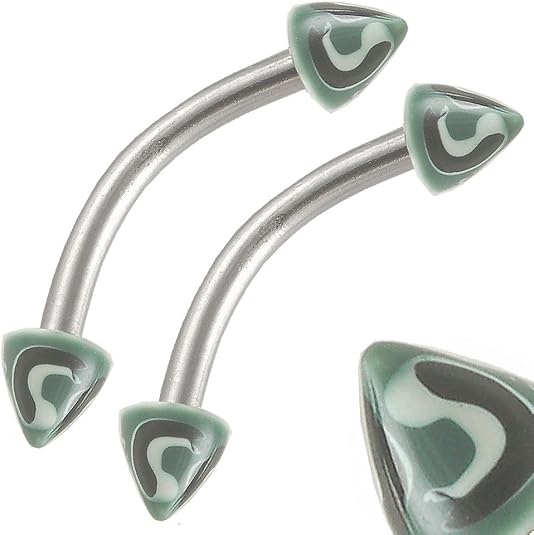 Bridge Piercing Straight Or Curved Barbell