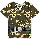 IIMMER Unisex Kids Halloween Funny Short Sleeve Tee Shirt Cute Print Top 2-14 Years