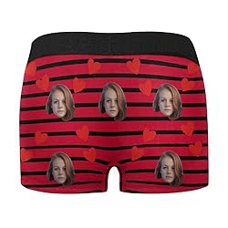 Custom Face Boxer, Personalized Photo Printed Face