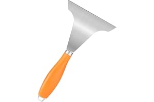 Griddle Scraper for Flat Tops,Grill Scraper for Blackstone,Outdoor BBQ Cleaning Accessories Tool,Stainless Steel Oil Fume Sho