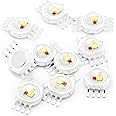 CHANZON 10 pcs High Power Led Chip 4W RGBW 8 pins (300mA - 350mA for Each Color 4 Watt) Multicolor Super Bright Intensity SMD