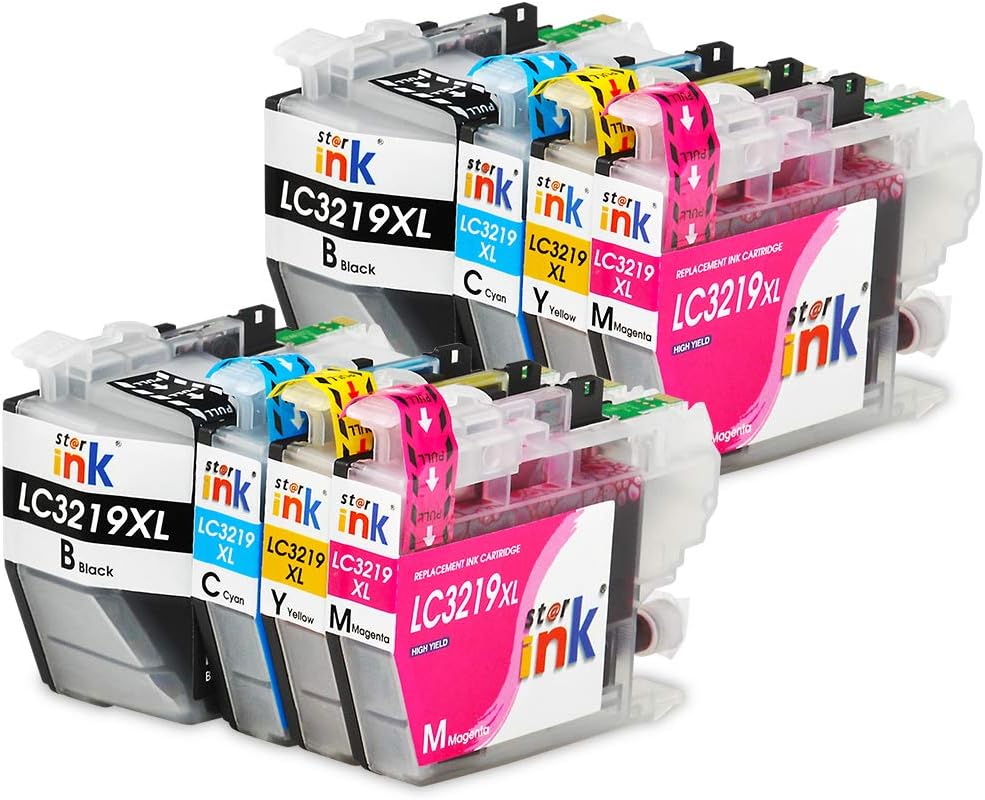 starink LC3219XL Ink Cartridges for Brother LC3217 Ink Cartridges Multipack for Brother MFC-J5730DW MFC-J6930DW MFC-J5330DW MFC-J5335DW MFC-J5930DW MFC-J6530DW MFC-J6935DW,8Pack