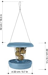 SWISSINNO Bird Feeders Hanging Station Lucerne No Mess Seed Tray 7 Fat Balls view 8