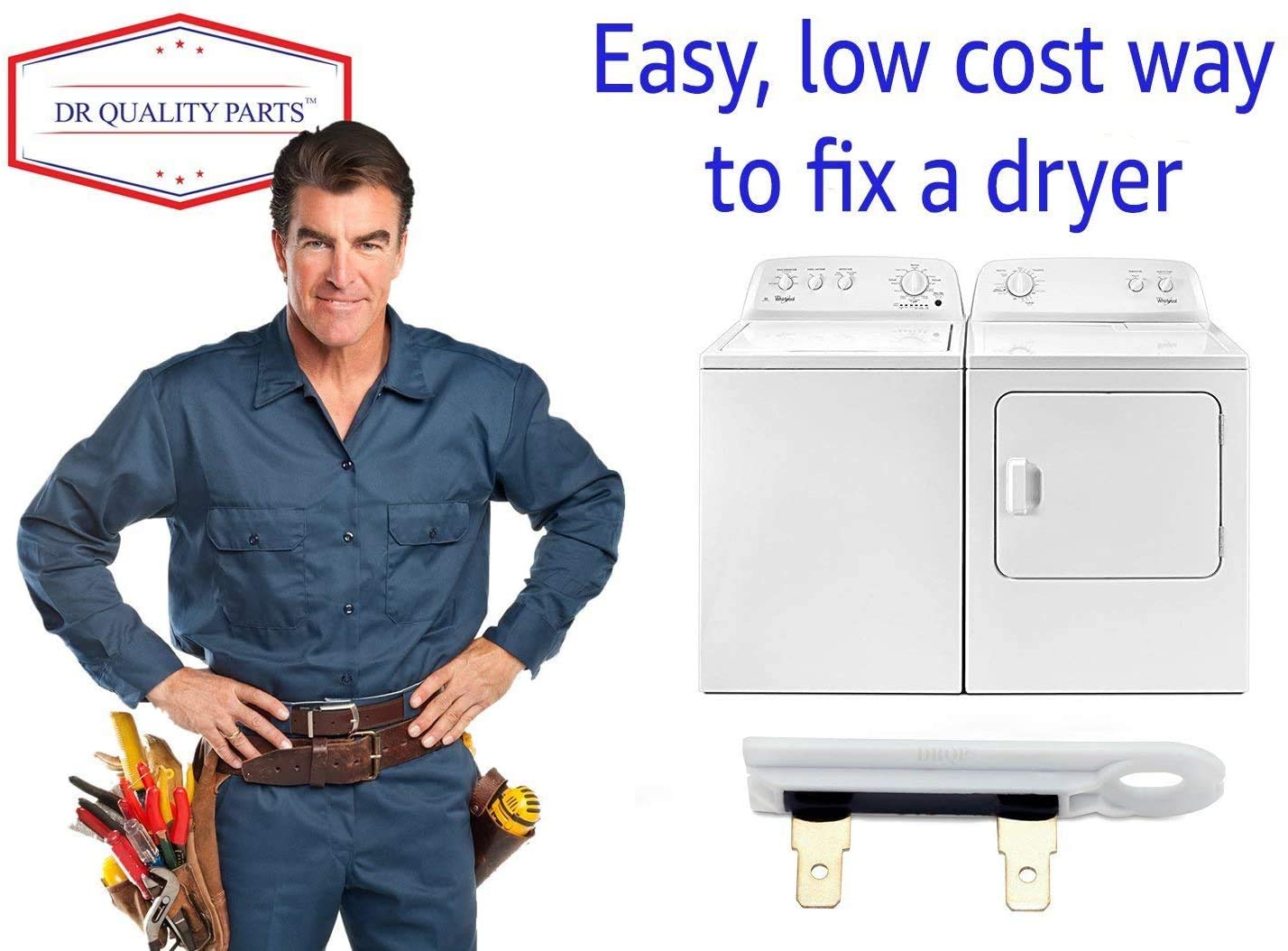 3392519 Dryer Thermal Fuse Set of 3 — Thermofuse Dryer Replacement for Whirlpool Dryer WP3392519, G4AP0500, 3388651, AP6008325, 694511, 80005, 2986, 6L4101, PS11741460, WP3392519VP