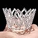 Stuffwholesale Girl Bun Tiara Crystal Rhinestone Mini Crown Party Pageant Headwear