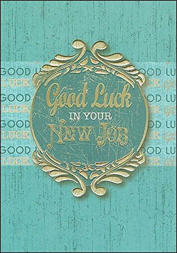 Buona Fortuna Per Il Nuovo Lavoro In Oro Biglietto Di Auguri Scritta In Oro Swirls 19 05 Cm X 7 5 13 33 5 25 Cm Amazon It Casa E Cucina