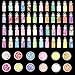 78PCS Slime Supplies Kit Include Sugar Paper Accessories Floam Beads Fishbowl Beads Glitter Jars Heart Slices Shell Slime Kits to Make Slime Toys