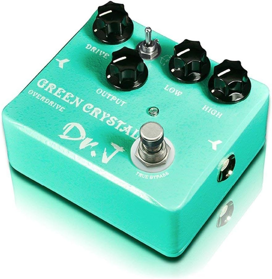 MIMIDI Green Crystal Overdrive Electric Guitar Effect Pedal True Bypass