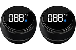 TIMLOON 2 Pack Bath Thermometer for Bathtub, Rechargeable Waterproof Floating Water Thermometer for Ice Bath, Pool