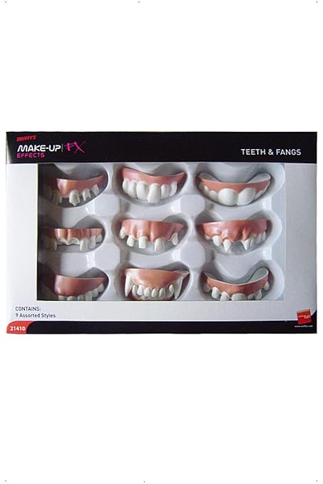 Smiffys 21410 Zähne und Vampirzähne in verschiedener Ausführung