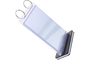 Musaner Menu Holder for Table Menu Display Holder Flip Menu Holder Menu Display Stand Desktop Display Stand Restaurant Menu Stand Sign Poster Stand A6 PVC Picture Frame Materia