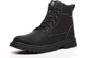ANGRYRAM Steel Toe Boots for Men Work Boots Slip Resistant Safety Shoes Indestructible Industrial Construction Working Boots Waterproof