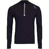 Hot Chillys Men's Micro-Elite Chamois UPF 30 4-Way Stretch Moisture-Wicking Midweight Thermal Long Sleeve Crewneck Base Layer