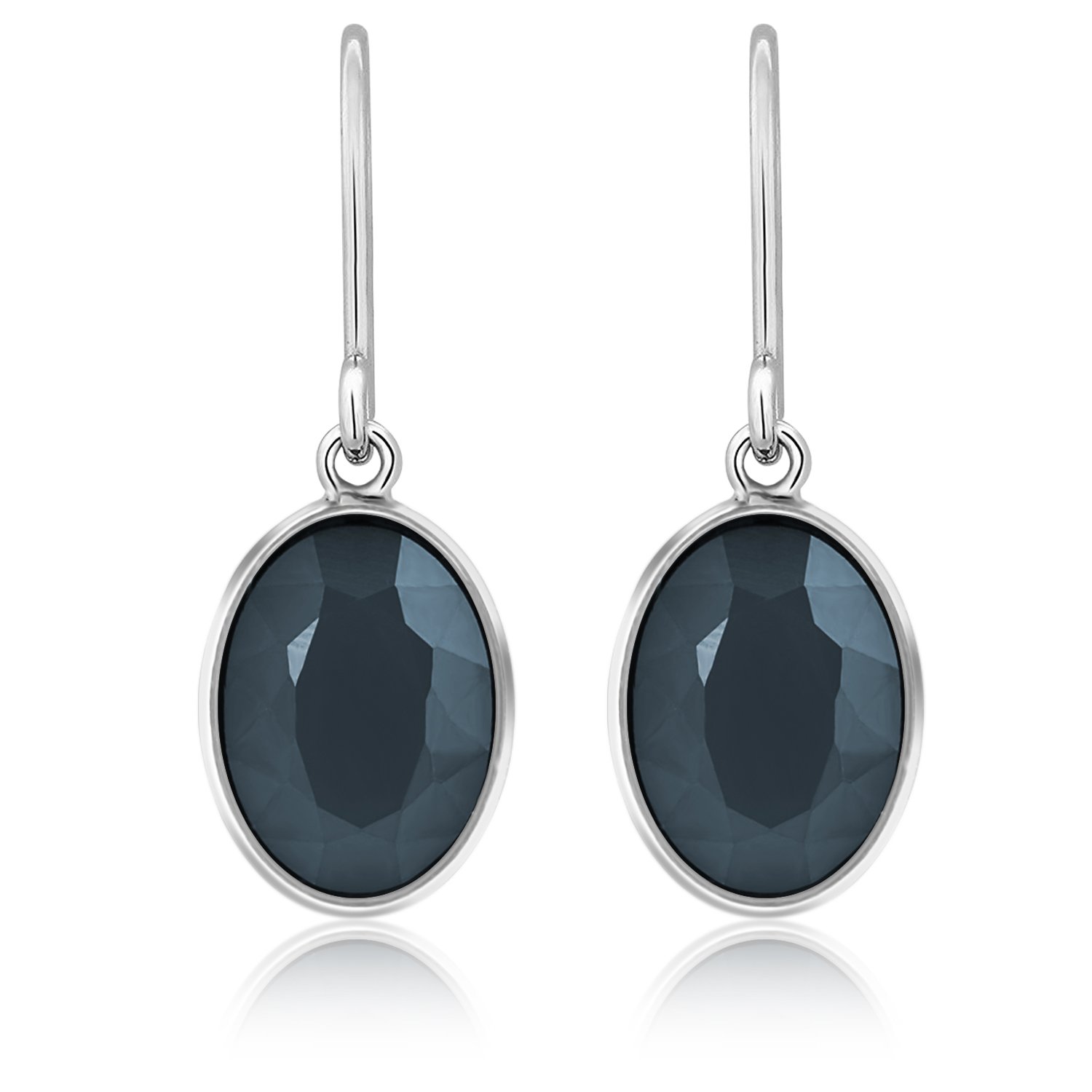 Dangle Earrings，UHIBROS Women\'s Stone Crystal Dangle Drop Earrings (Grey)