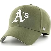 47 Brand MLB Sandalwood Team Color Primary Logo MVP Adjustable Structure Baseball Cap Hat, Adult One Size Fits All