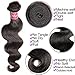 UNice Hair Brazilian Body Wave Virgin Hair 20 22 24 inches 3 Bundles, 100% Unprocessed Brazilian Wavy Human Hair Weave Extensions, Natural Black Color for African Americans Women Total 300g