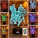 Serkyhome 3D Illusion Night Lights for Kids with Remote Control 7 Colors Led Table Lamp-Superhero Toys (Superheroes)