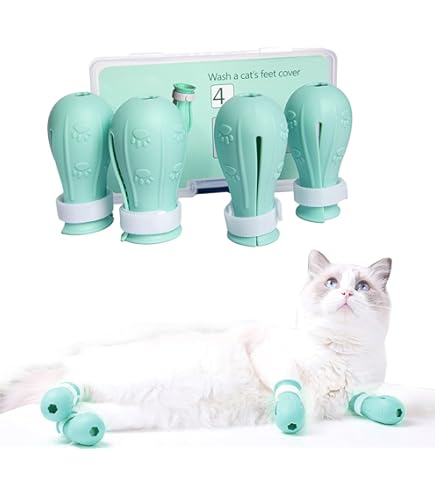 Shoes For Cats 4Pcs Cat Scratch Cover For Nursing Rehabilitation