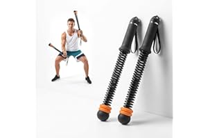 KIMPOK Weighted Ropeless Battle Ropes for Home Gym, Cordless Battle Rope Workout Equipment with Adjustable Resistance Springs