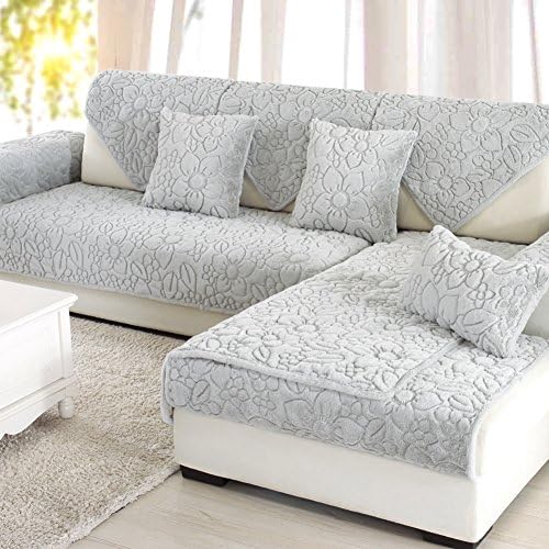 bbppssooffaa Sofa Furniture Protector for pet Dog Sofa slipcover Solid Color Thicken Sofa Throw Covers Anti-Slip -C 43x63inch(110x160cm)