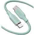 Anker USB C Cable,100W USB C to USB C Flow Cord, Type C Charger Fast Charging for iPhone 16 Series, MacBook Pro 2020 and More (USB 2.0, 6FT, Green)