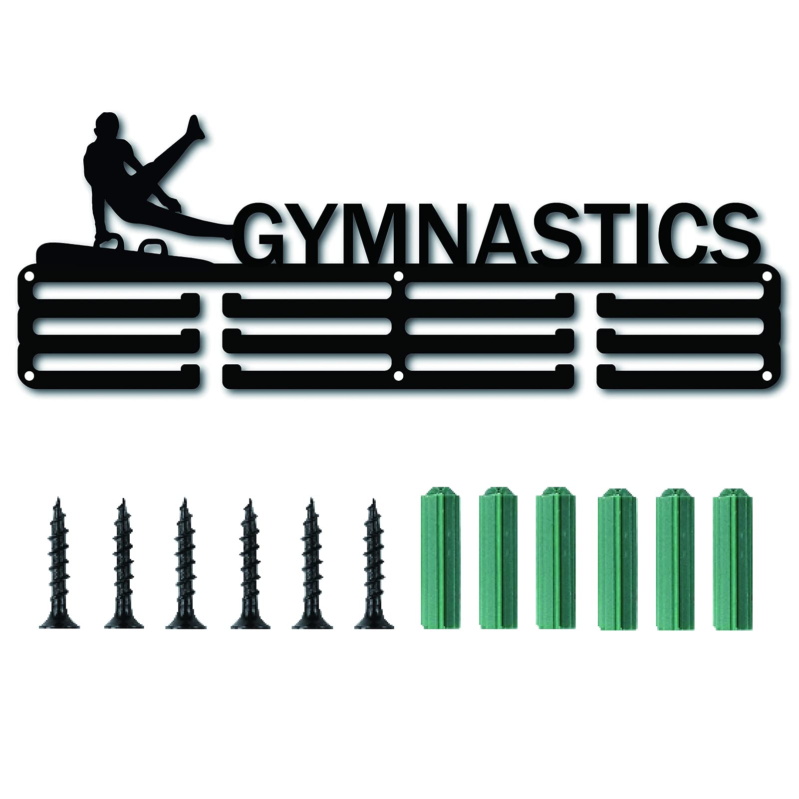 CREATCABIN Medal Holder Gymnastics Sport Display Hanger Rack Frame Sports Awards Metal Lanyard Holder Rack Sturdy Wall Mounted for Athletes Table Tennis Players Gymnastics Over 60 Medals