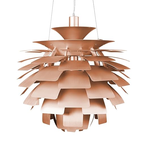 Modern Brushed Copper Designer Layered Ph5 Poul Henningsen Style