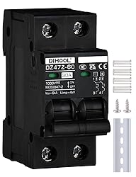 DIHOOL 30 Amp Circuit Breaker DIN Rail Mount Solar