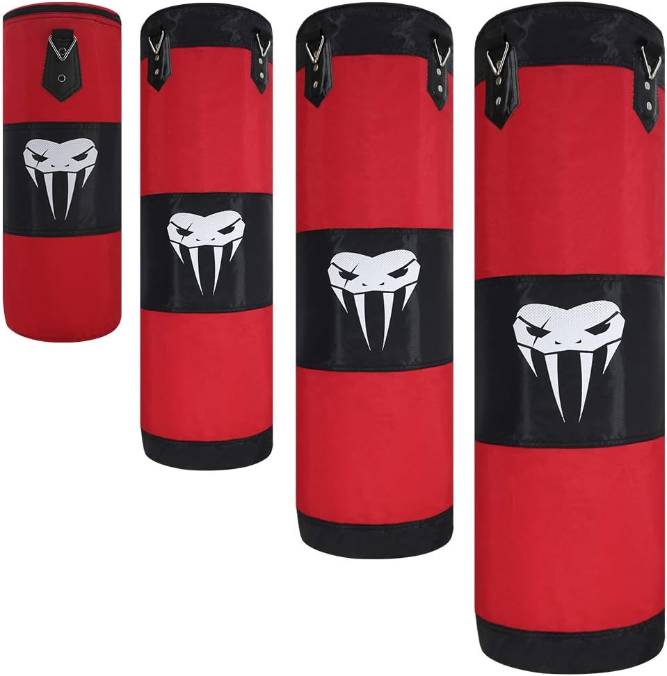 SOTF Hanging Punching Bag Fitness Muscle Training MMA Boxing Sandbag Without Filler : Sports & Outdoors